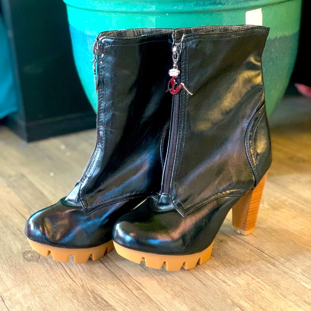 Funky Crush the Patriarchy Boots 7